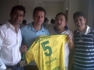 Pic with Dunga-Bebeto       